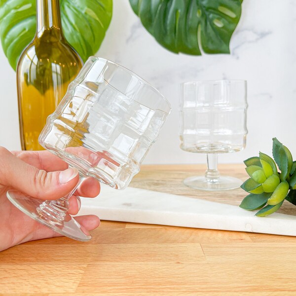 Short Stemmed Wine Glasses Etsy