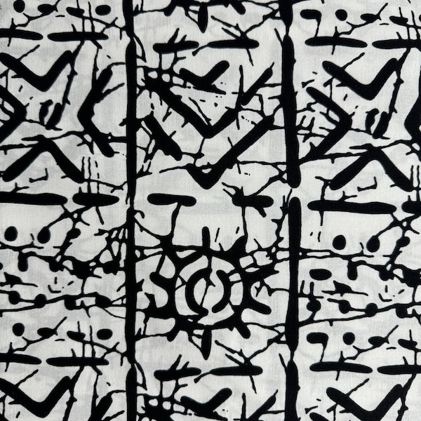 African Fabric By The Yard/ Ankara Fabric/ Wax Fabric/ African Fabric/ Tribal Fabric/ Craft Fabric/ 100% Cotton/ Tribal Print - 28403MBW