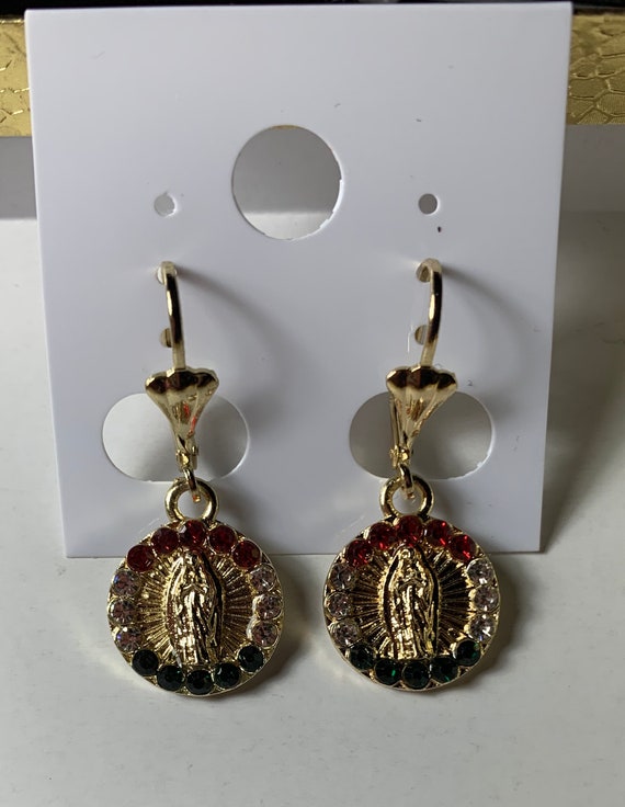 Virgin Mary Earrings Etsy