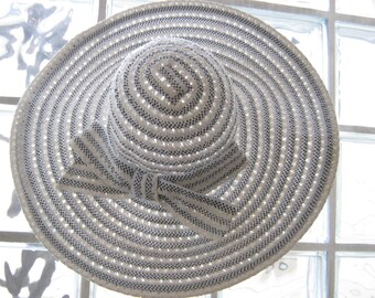Laura Ashley Hat, Vintage Hat, Straw Boater, Summer Hat  display picture 2