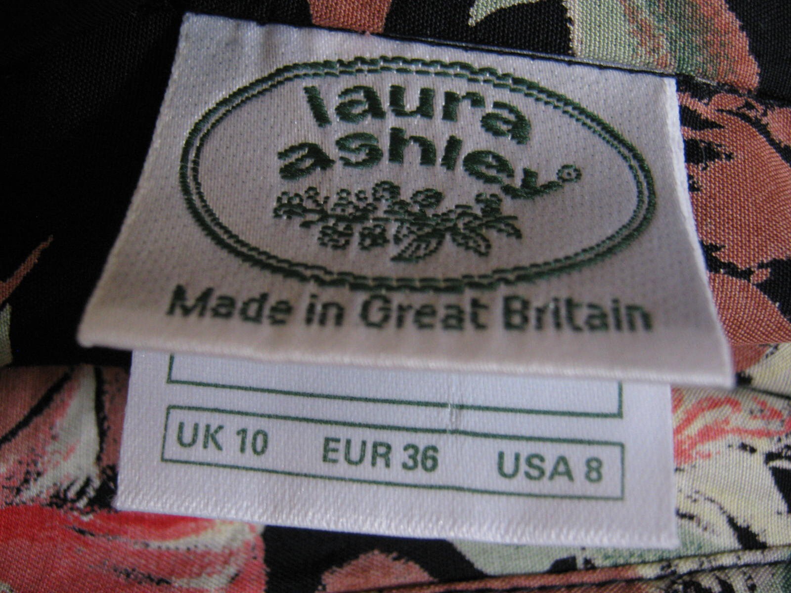LAURA ASHLEY Vintage Alba Rose High-waist Viscose Summer Pleat Skirt ...