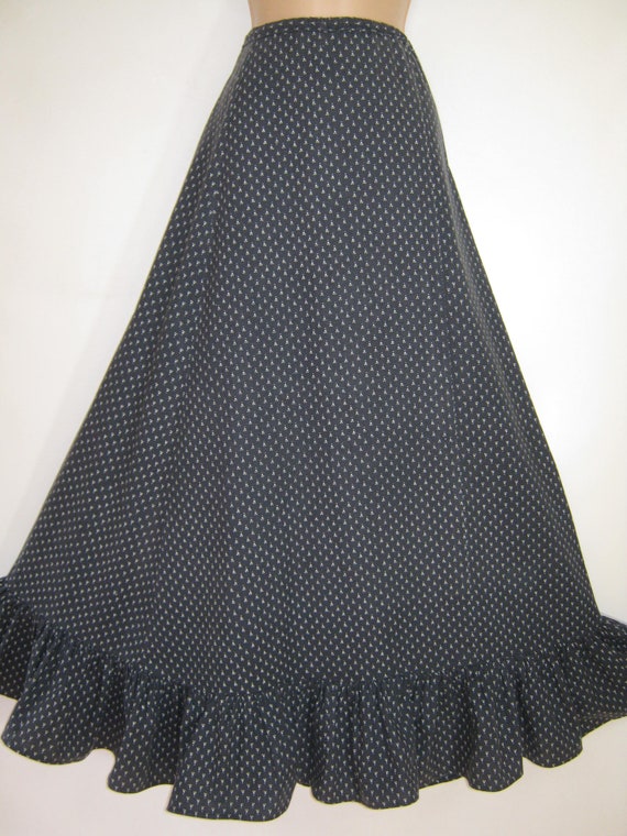 LAURA ASHLEY Vintage 70's Nutmeg Print Bohemian Peasa… Gem