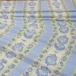 LAURA ASHLEY Vintage 1994 &quot;St. Ives&quot; Seaside Beach Hut Country Furnishing Cotton Fabric, 10m x 120cm