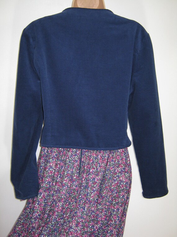 LAURA ASHLEY Vintage Royal Blue Country Style Nee… - image 9