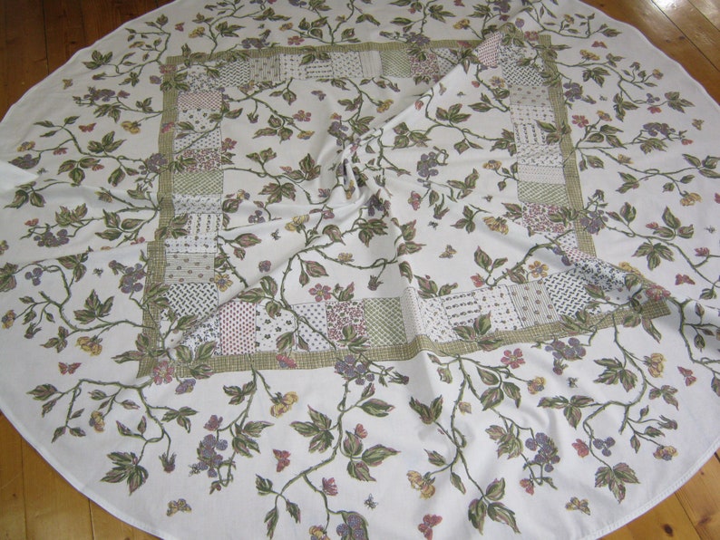 LAURA ASHLEY Vintage 1993 40th Anniversary Circular Cottage Style