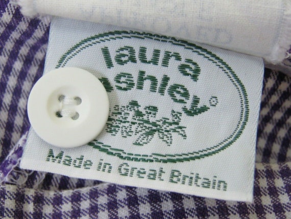 LAURA ASHLEY Vintage Rare Sample Regatta Gingham … - image 4