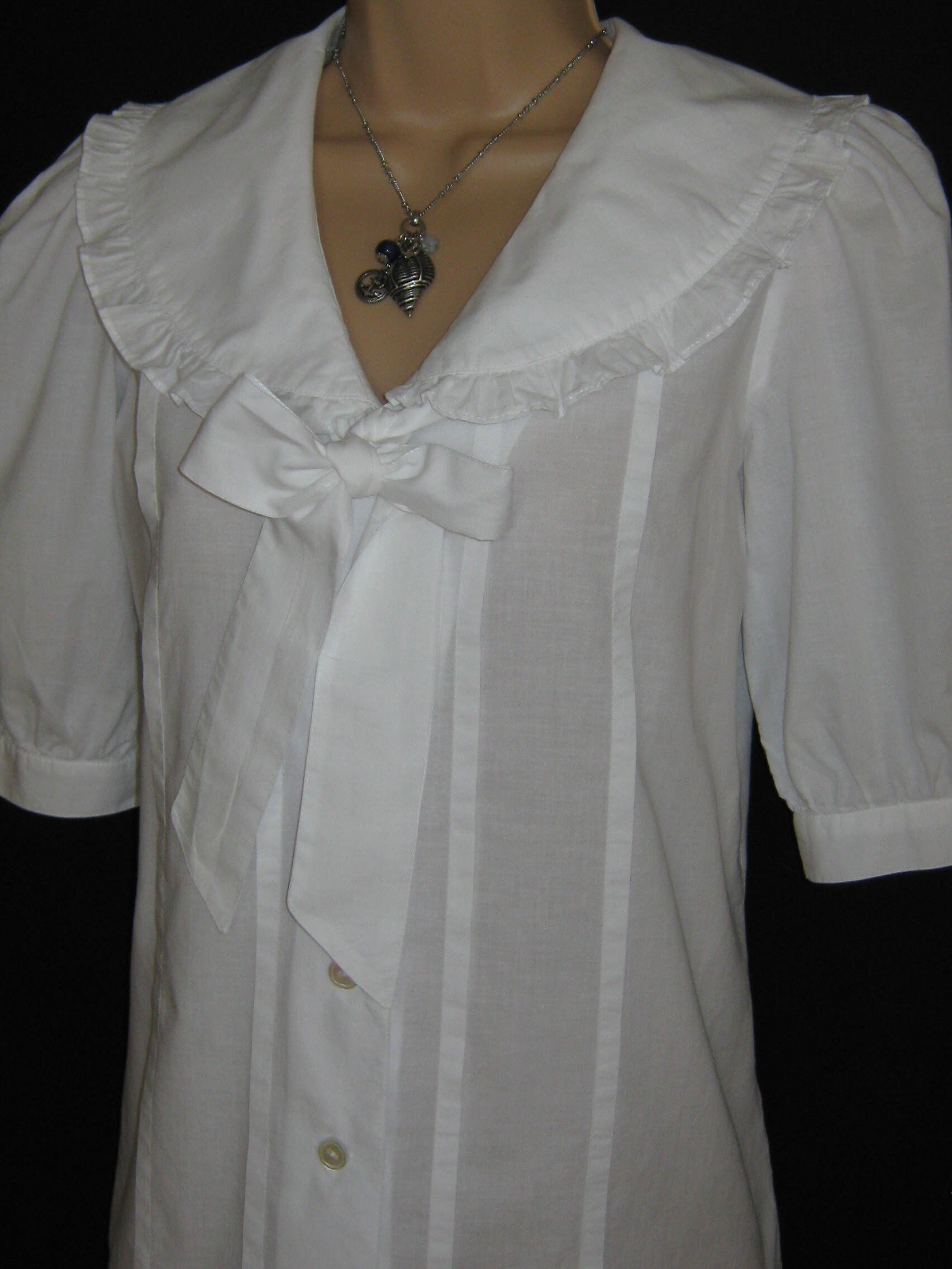 LAURA ASHLEY Vintage White Edwardian Style Frilled Pintuck - Etsy UK