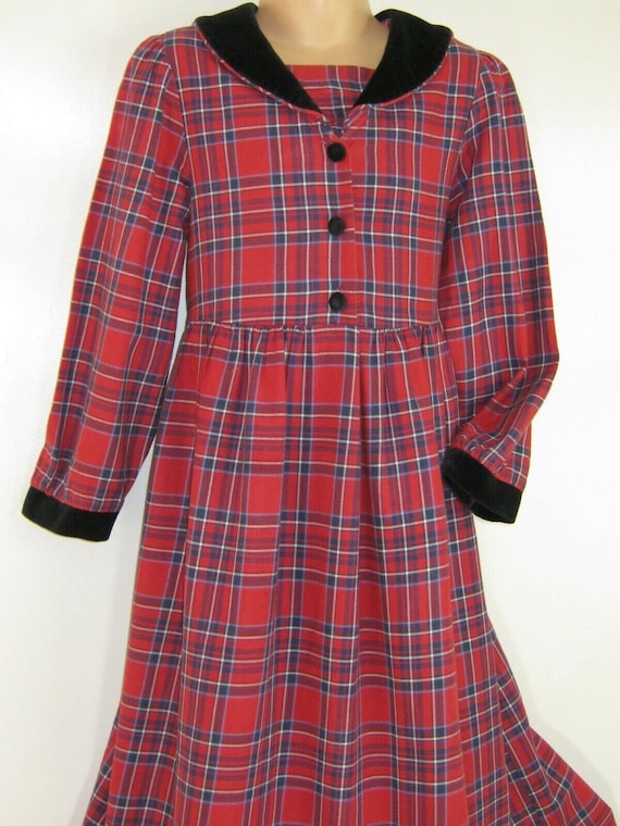 LAURA ASHLEY Vintage "Mother&Child" Label Tartan … - image 1