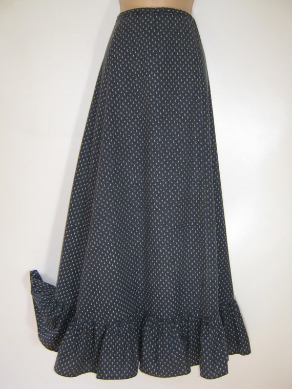 LAURA ASHLEY Vintage 70's Nutmeg Print Bohemian Peasa… Gem