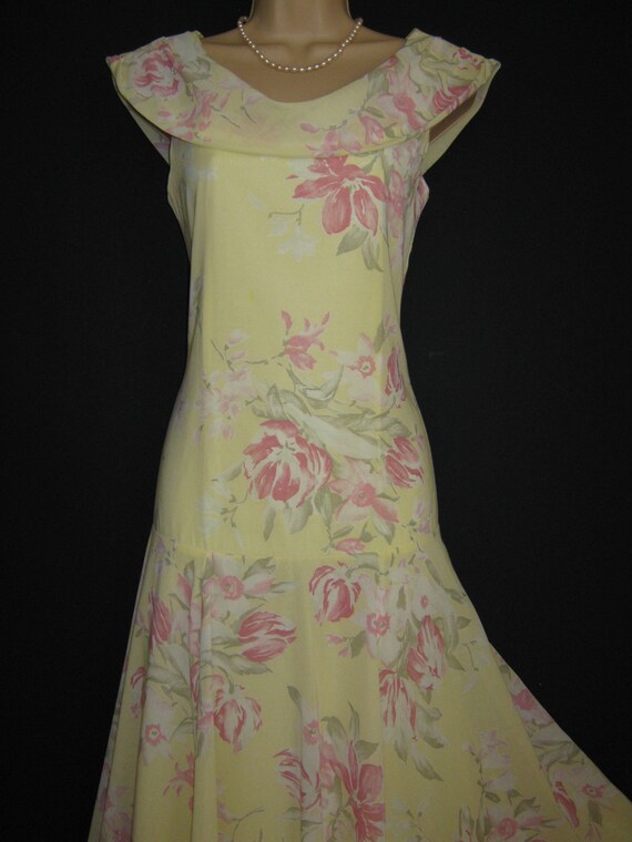 LAURA ASHLEY Vintage Sunshine Yellow Cotton Voile… - image 6