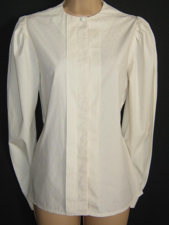 LAURA ASHLEY Vintage Ivory Edwardian Style Sprig E