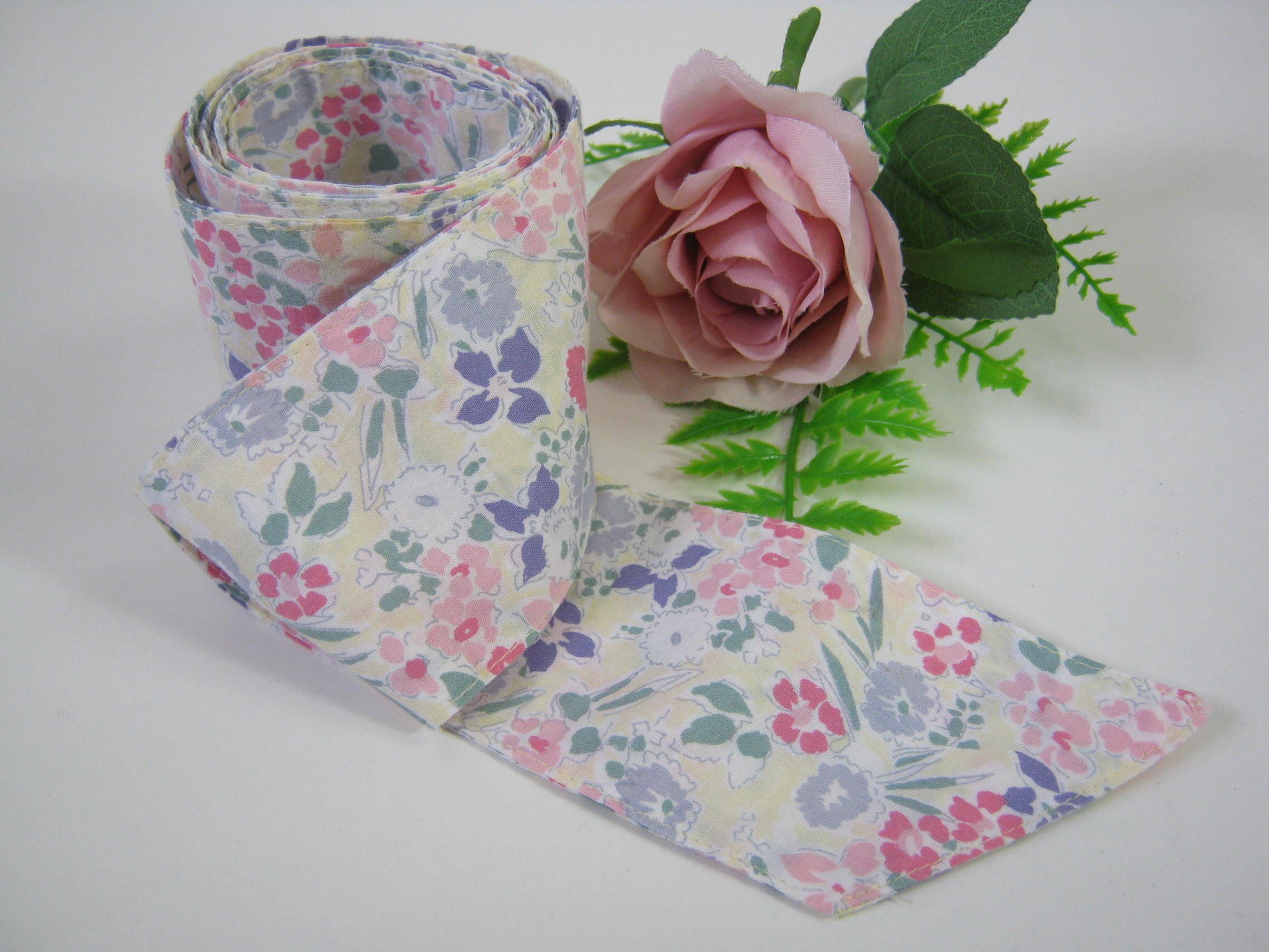 Sash Ref LAURA ASHLEY Vintage 90's Original Cotton Fabric Sash Tie-belt / Dress ...