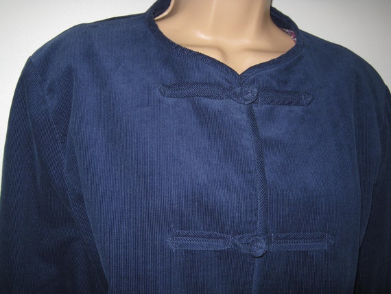LAURA ASHLEY Vintage Royal Blue Country Style Nee… - image 5
