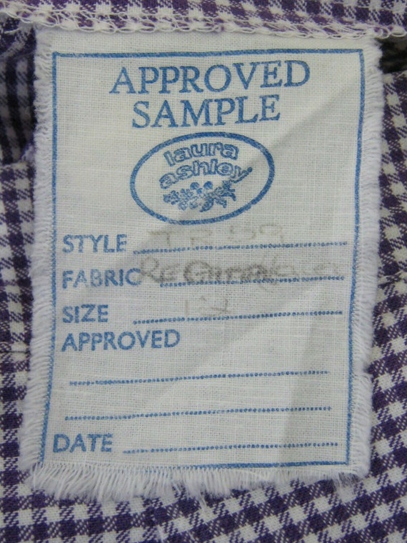 LAURA ASHLEY Vintage Rare Sample Regatta Gingham … - image 5