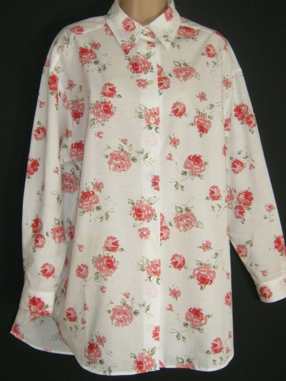LAURA ASHLEY Vintage Summer Rose Cotton Cambric Sh