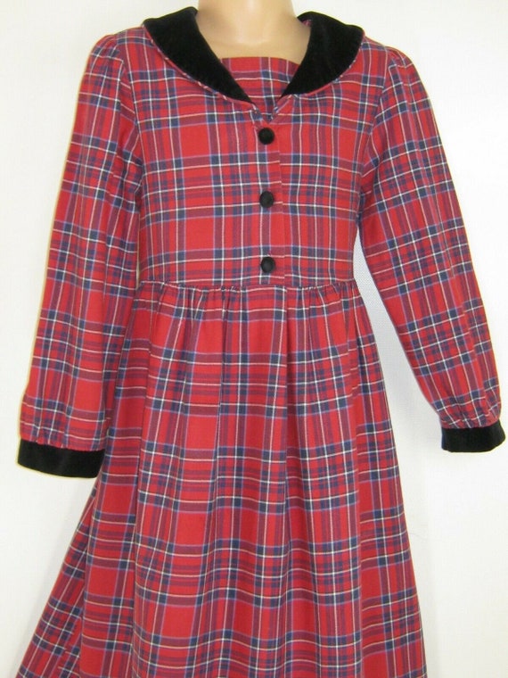 LAURA ASHLEY Vintage "Mother&Child" Label Tartan … - image 2