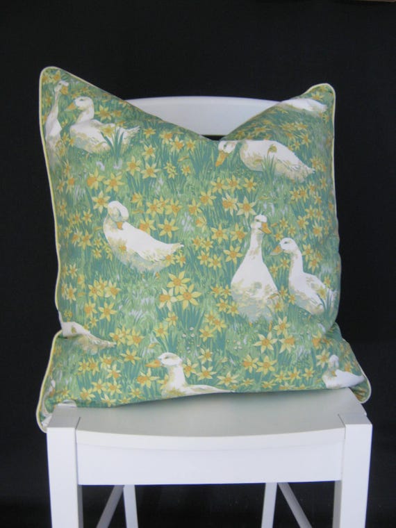 ローラ アシュレイ ヴィンテージ 1994 「ダックス」 クッションカバー