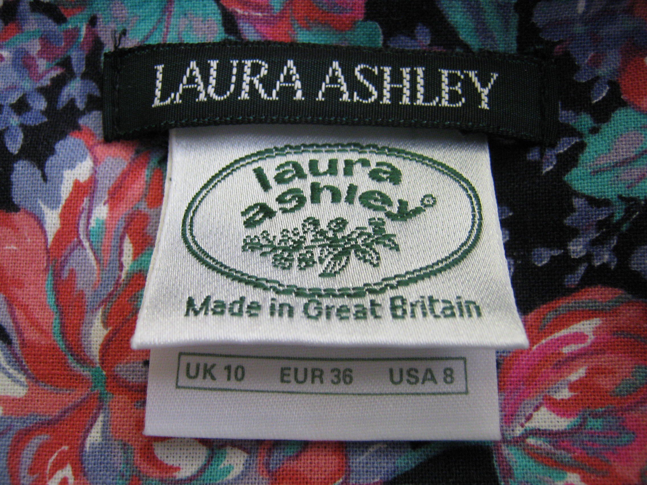 LAURA ASHLEY Vintage 80's English Peony Garden Summer Cotton Jacket ...