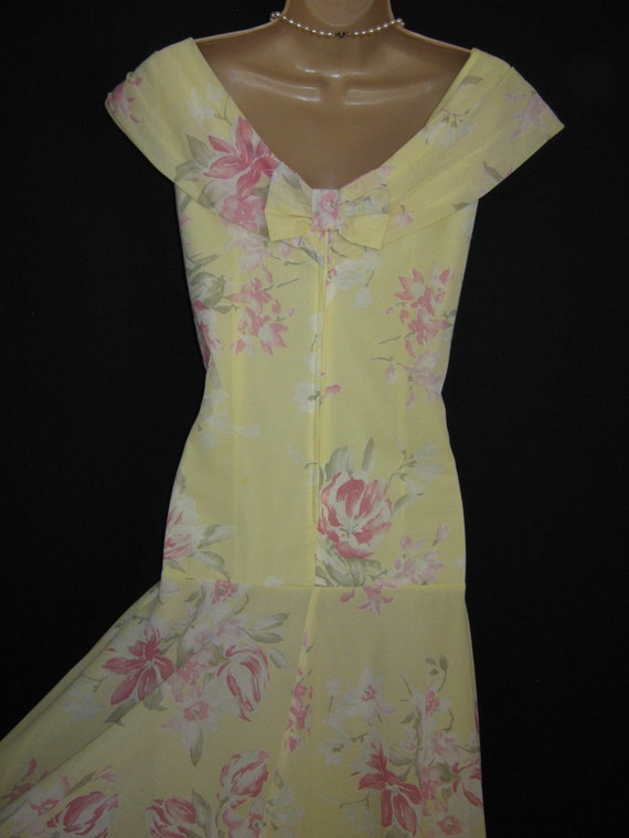 LAURA ASHLEY Vintage Sunshine Yellow Cotton Voile… - image 7