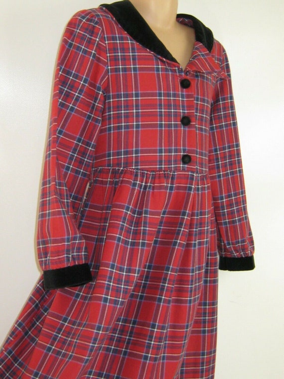 LAURA ASHLEY Vintage "Mother&Child" Label Tartan … - image 3