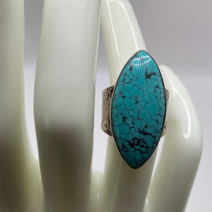 Turquoise sterling silver ring Jay King south western design size 7