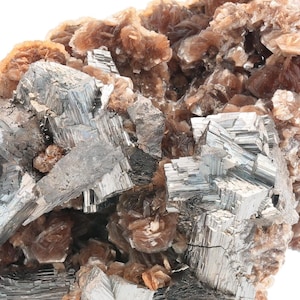 303g ! Elegant Combination of Arsenopyrite, Siderite, and Calcite, Museum grade AAA – Panasqueira, Portugal