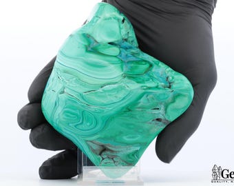 Chrysocolla-Malachite 425g, Stunning Natural Masterpiece