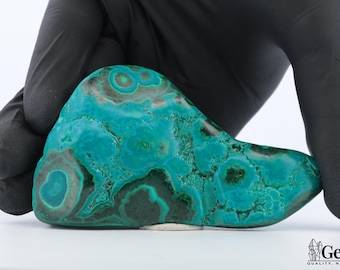 Chrysocolla-Malachite 110g, Vibrant Colors and Unique Patterns