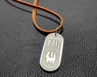 Custom Star Wars Inspired Monogram Cartouche Perfect for Necklace Pendant Jewelry, Zipper Pull, Keychain, Pet Tag - Mandalorian, Jedi, Sith