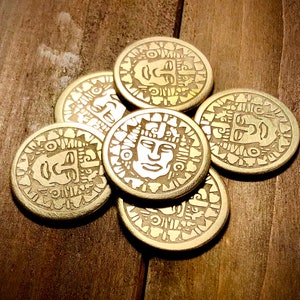 Legends of the Hidden Temple Pendant of Life Teams Custom Engraved Real Brass Metal Challenge Coins Classic Nickelodeon Nick Prop Replica