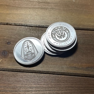 Jedi Order Temple Guard Emblem Challenge Coin Real Stainless Steel Metal Prop Cosplay Replica Credits Sabacc Star Wars Galaxy's Edge Batuu