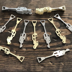 SOLID METAL Jedi Temple Guard Keys Cosplay Star Wars The Clone Wars Costume Brass & Steel 3D Galaxy's Edge Disney Bounding Prop Replicas