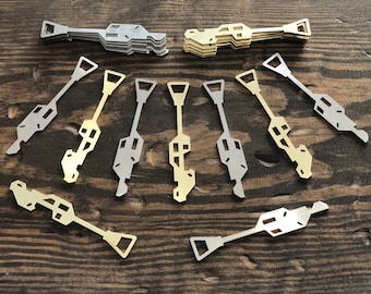 METALLO SOLIDO Jedi Temple Guard Keys Cosplay Star Wars The Clone Wars Costume Ottone e Acciaio 3D Galaxy&#39;s Edge Disney Bounding Prop Repliche