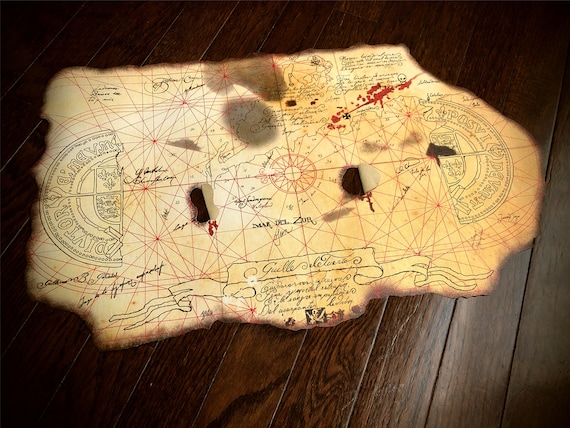 The Goonies Prop Replica 1 or 2-sided W/ Music Notes Canvas