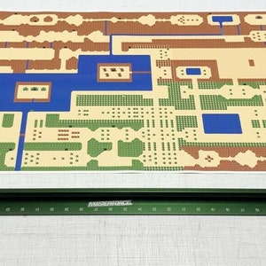HUGE the Legend of Zelda Original Nintendo 8-bit NES Canvas Art Map of ...
