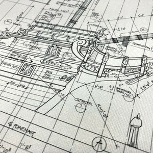 Plans de bateau pirate Borgne Borgne de The Goonies Art imprimés sur toile lourde résistante aux UV