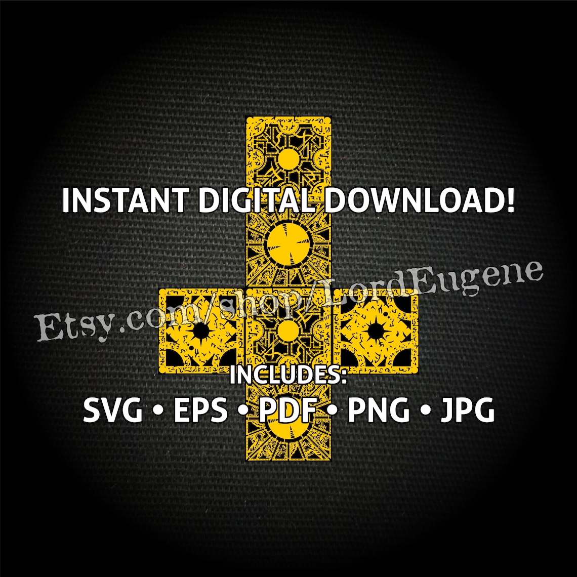 Hellraiser Puzzle Cube Box Panels Vector Digital Clipart SVG Etsy