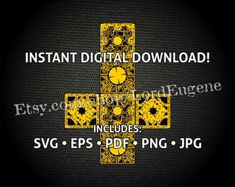 Hellraiser Puzzle Cube Box Panels Vector Digital Clipart SVG PNG EPS and More Files for Cricut Silhouette and Other T-Shirts, Stickers, Mugs