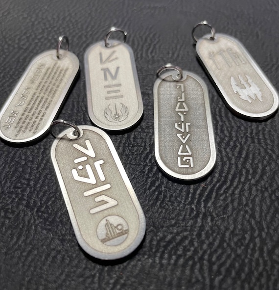 Custom Star Wars Inspired Monogram Cartouche Perfect for Necklace