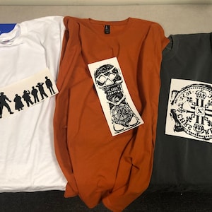 The Goonies 3er-Pack Siebdruck Plastisol Ink Transferdruck Aufbügeln T-Shirt Schablonen DIY Machen Sie Ihre eigenen Hoodies! Kostenloser Versand