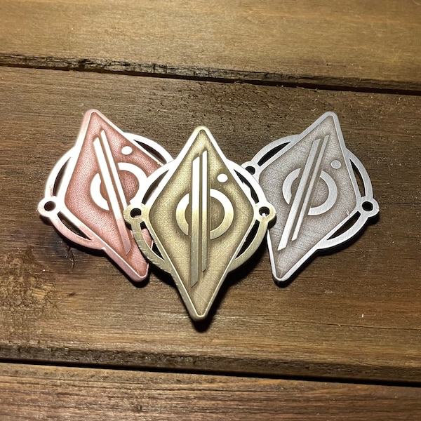 Galactic Starcruiser Halcyon Credit Tokens Sabacc Solid Stainless Steel Copper Brass Metal Prop Replica Star Wars Galaxy’s Edge Batuu Oga's