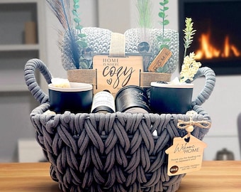 Mid-Size Cozy Basket | Closing Gift Basket | New Home Gift Basket | Custom Gift Basket