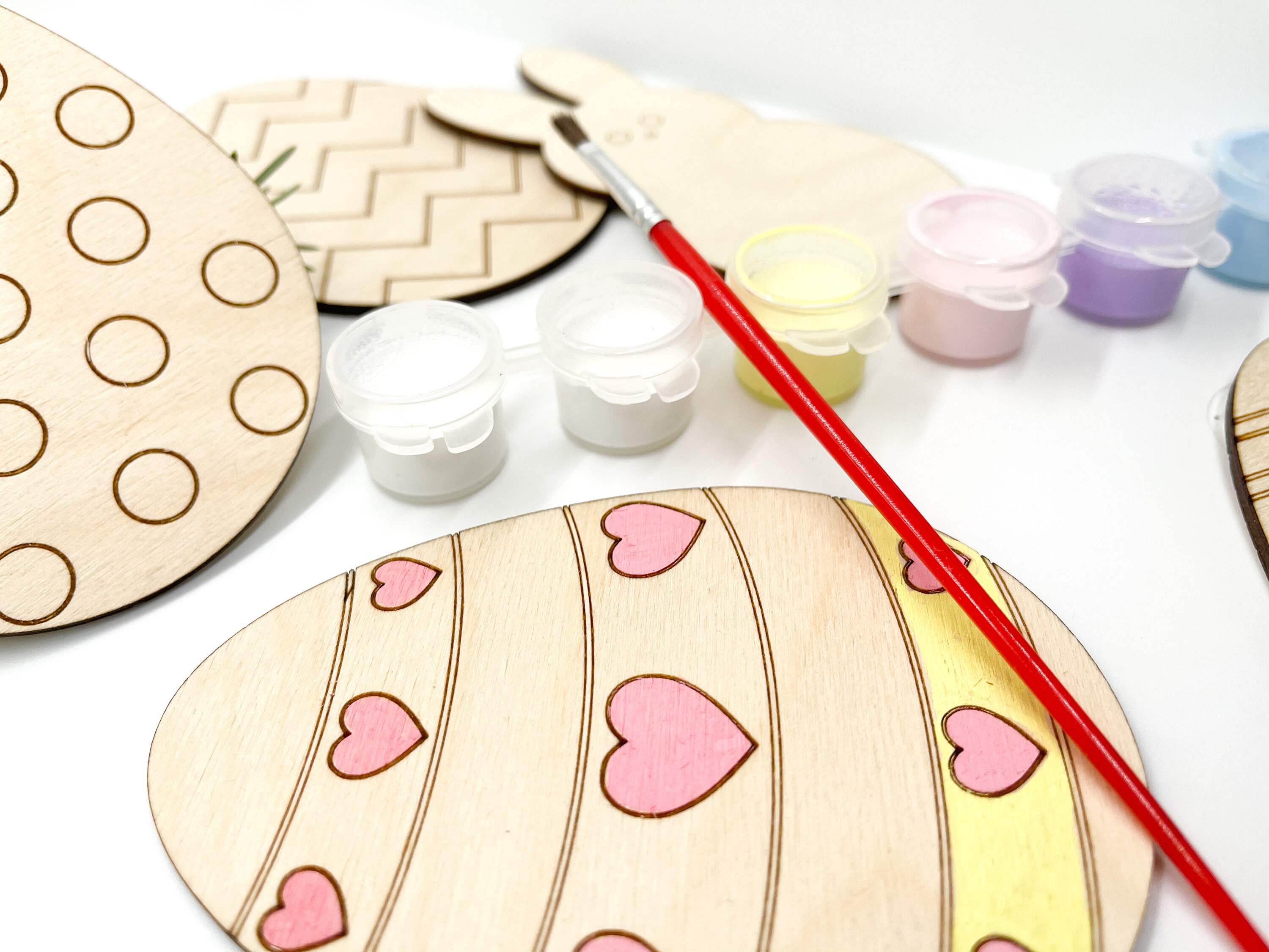 DIY Wooden Easter Egg Painting Kit Etsy