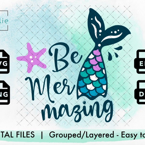 Be Mermazing Svg - Etsy
