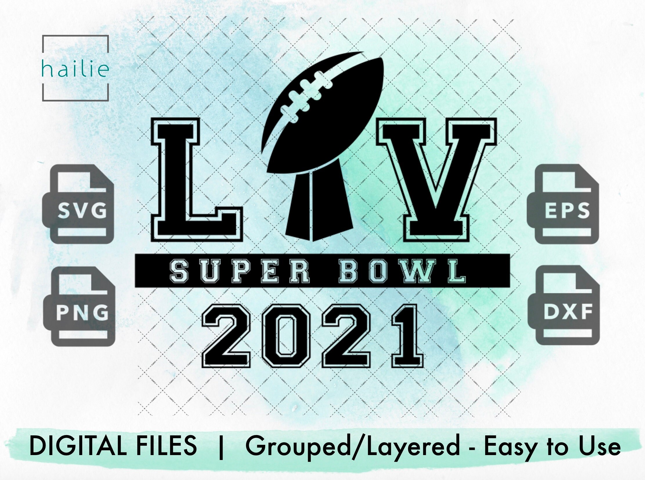 Super Bowl LV 2021 svg Football Cup svg football fan svg  Etsy