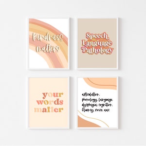 Your Words Matter – Speech Therapy Poster – Private Practice SLP – Classroom Decor – Printable Wall Art