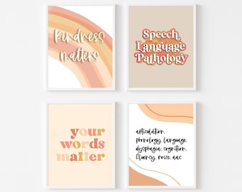 Your Words Matter – Logopädie Poster – Privatpraxis SLP – Klassenzimmer Deko – druckbare Wandkunst