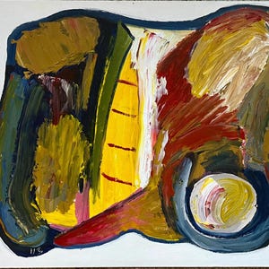 Vintage Abstract Expressionist Oil Painting, David Lester Blumer (14x18)