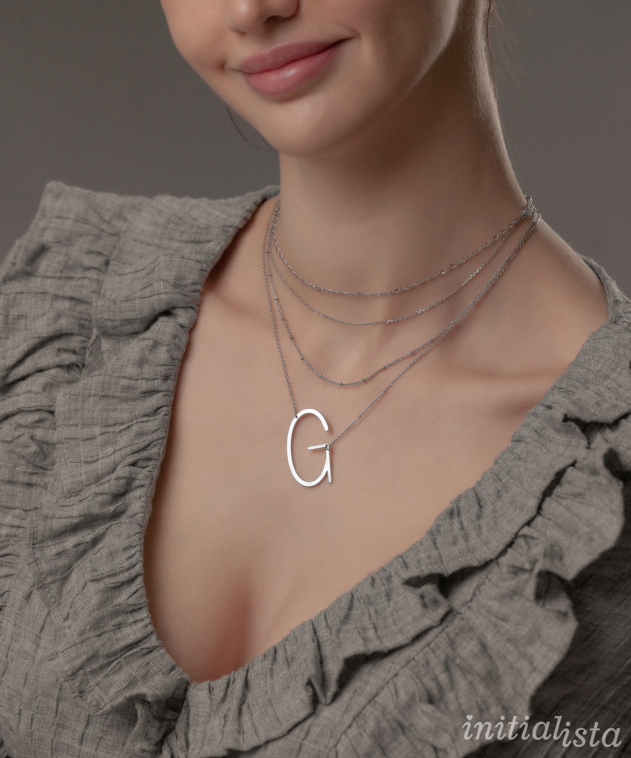 Sideways hotsell d necklace
