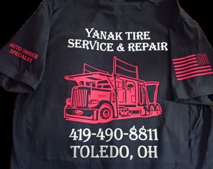 yanak tire service and repair tshirt